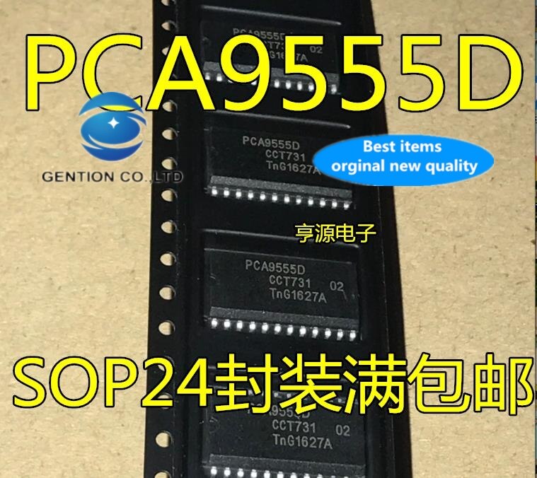 PCA9555 PCA9555D PCA9555DBR SOP24 IC, 100% ű  , 10PCS